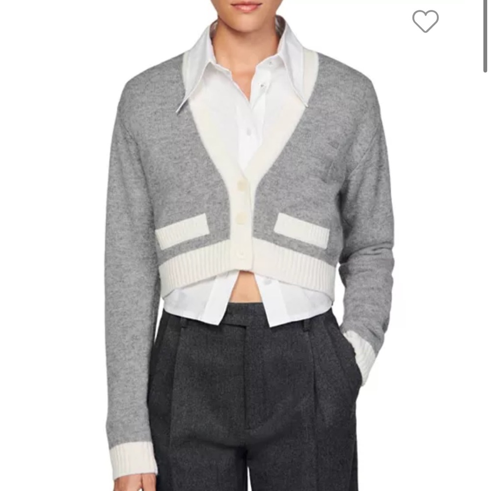 Sandro Arisa cropped cardigan